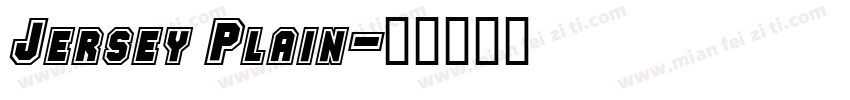 Jersey Plain字体转换
